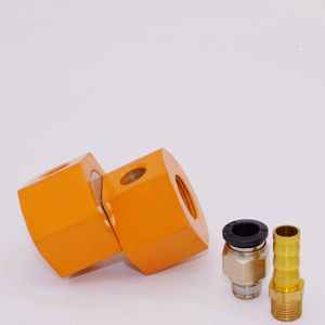 Magnetic Seat Cooling Pipe Base Metal White And Yellow For Lathe Oil Spray - Product Image 2