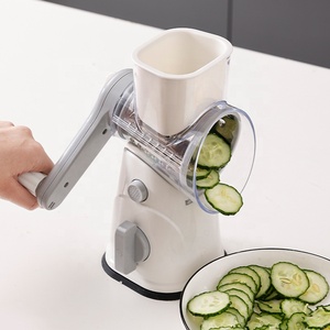 Cortador de verduras multifuncional, rebanador de rodillos con manivela manual, rebanador de verduras <span class=keywords><strong>Vertical</strong></span> tres en uno, corte de queso de cocina - Product Image 4