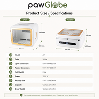 Séchoir intelligent pliable pour animaux de compagnie pour le toilettage à domicile des chats, vente en gros, importateurs, distributeurs et fournitures pour animaux PawGlobe