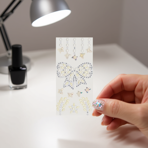 Adesivi con strass brillanti ILAN 39007-1 per decorazioni nail art - Product Image 2