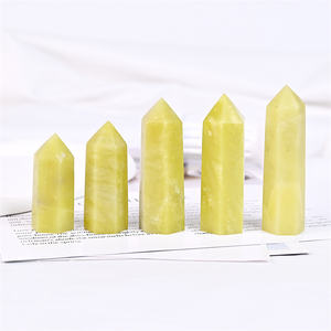 Punto de Jade <span class=keywords><strong>Limón</strong></span> Natural Pulido, Piedra Preciosa de Reiki Curativa, Precio de Fábrica, para Decoración - Product Image 2