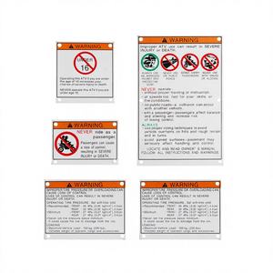 Pièces de VTT Autocollants d'avertissement <span class=keywords><strong>Raptor</strong></span> Blaster Kit pour Yamaha Banshee <span class=keywords><strong>350</strong></span> YFZ <span class=keywords><strong>350</strong></span> YFZ350 1987-2006 - Product Image 1