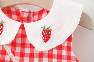 Vêtements pour bébés, robes pour tout-petits, robes à volants à carreaux pour filles, Dear Angel Love of China - Product Image 3