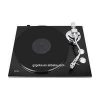 Plaques de vinyle en acrylique noir pour platine vinyle, partenaire de lecteur de disques vinyles