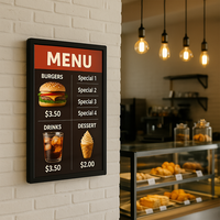Affichage numérique 10,1 pouces Android 11 RK3568 avec écran tactile pour menu numérique de table de restaurant