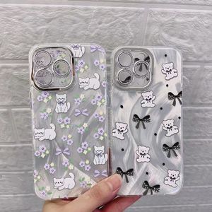 Carcasa de dibujos animados de hilo de plumas con purpurina para iPhone 16 15 14 13 12 <span class=keywords><strong>Net</strong></span> explosiones Rojas plateadas bonita funda para teléfono móvil con película de lente - Product Image 2