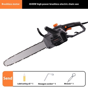 Tronçonneuse sans fil industrielle sans balais, 24 pouces, 1300W, à batterie rechargeable, portative, pour bricolage, jardinage et coupe de bois en extérieur - Product Image 6