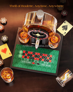 Ensemble de carafe à whisky <span class=keywords><strong>Roulette</strong></span> avec verres motif dollar et plateau de <span class=keywords><strong>roulette</strong></span> – Idéal pour les soirées jeux, bar à domicile et cadeaux - Product Image 6