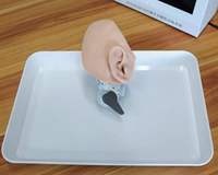Simulador de Entrenamiento con Otoscopio de Video para Práctica de Examen Timpanico del Canal Auditivo con Imágenes HD, Equipo Médico Realista para Educación ORL