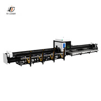 Máquina de corte láser de fibra CNC de 12KW con mandril de 650mm, biselado 3D, soporte DWG, software de anidamiento de tubos y refrigeración por agua