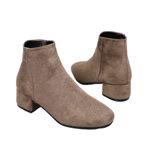 Prêt à expédier – Nouveauté Automne Hiver Été – Bottes montantes à talons hauts pour femme, style western, avec nœud, à enfiler, antistatiques, en tricot volanté - Product Image 1