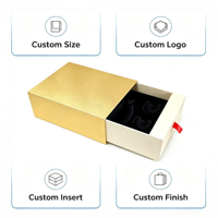Caja Rígida de Lujo Personalizada con Lámina Dorada para Joyería, Fabricante de Cajas de Papel al por Mayor con Inserto Personalizado