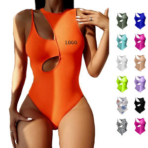 2025 뜨거운 판매 도매 비치웨어 섹시한 여자 의류 뜨거운 끈 팬티 비키니 원피스 중공 수영복 - Product Image 1