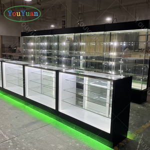 6ft <strong>Glass</strong> l Shape Checkout Counter Smoke Shop Cigarette <strong>Display</strong> <strong>Showcase</strong> Colorful Led <strong>Showcases</strong> <strong>Glass</strong> <strong>Display</strong> for Smoke Shop - Product Image 3