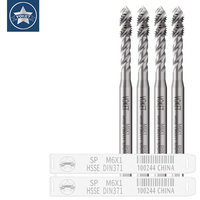 VOKET 1 pièce, Tige de taraudage spirale standard HSSE-M35 DIN 371 376, M2-M12, pour taraudage de fils en acier allié à faible/moyen/élevé teneur en carbone