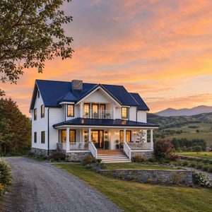 Villa/Ufficio Prefabbricato in Stile Moderno Farmhouse Personalizzabile con Telaio in Acciaio Leggero <span class=keywords><strong>a</strong></span> Montaggio Rapido per Vivere in Rurale - Product Image 2