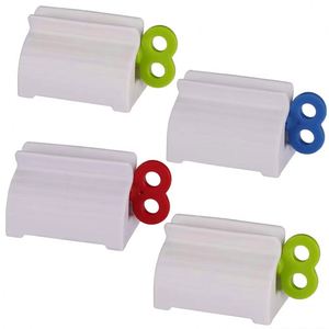Distributeur manuel et automatique de dentifrice et de gel nettoyant pour le visage en tube carré, presse-tube en plastique pour salle de bain - Product Image 1