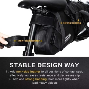 Échantillon Gratuit – Sacoche de Selle Multifonctionnelle Pliable et Étanche pour Vélo de Montagne, Grande Capacité, pour Siège Arrière ou Porte-Bagages - Product Image 2