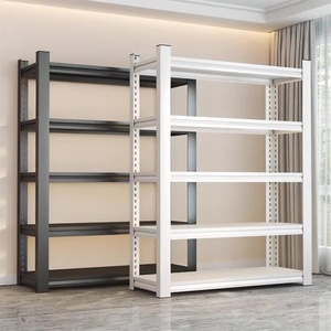 Scaffalatura a 6 Ripiani per Magazzino, Capacità 150 kg, Struttura in Filo Metallico, Nera, Antipolvere e Antiumidità, Installazione a Incastro - Product Image 3