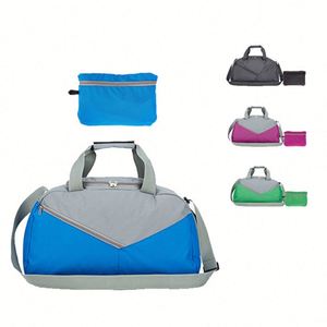 Sac de voyage pliable en nylon Ripstop grande capacité, léger, portable, à séchage rapide, imperméable, avec fermeture éclair, pour le sport et les voyages – Vente en gros - Product Image 1
