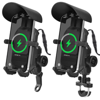 SUPPORT DE TÉLÉPHONE DE MOTO À 6 GRIFFES ET CHARGEUR SANS FIL 15W