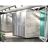 Großer Push Pull Typ Keramik fliesen Showroom Display Stand Regal Stein Display Board Stand Keramik Schiebe fliesen Display Rack