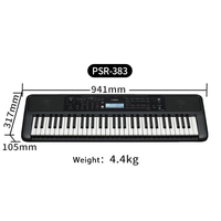 Professional Factory OEM Custom Musical Instruments PSR E383 61-key Electronic Keyboard Piano for Beginner