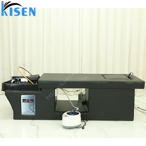 Table de lavage et de massage capillaire haut de gamme Kisen avec circulation d'eau, réservoir de 90L, sans plomberie - Product Image 3