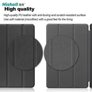 Étui de tablette en cuir PU antichoc triple pli doublure en microfibre magnétique multicolore housse de tablette pour <span class=keywords><strong>Samsung</strong></span> <span class=keywords><strong>Galaxy</strong></span> <span class=keywords><strong>Tab</strong></span> <span class=keywords><strong>S5E</strong></span> - Product Image 3