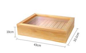 Boîte à sushi en <span class=keywords><strong>bois</strong></span> avec couvercle plateau à bento sashimi japonais pour le stockage des aliments <span class=keywords><strong>emballage</strong></span> rectangulaire à emporter pour restaurant - Product Image 6