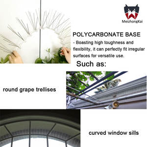 Púas Antipájaros de Acero Inoxidable Sólido al por Mayor, Control de Plagas Casero, Disuasivo para Techos y Ventanas, Repelente de <span class=keywords><strong>Palomas</strong></span> Anti-Escalada - Product Image 3