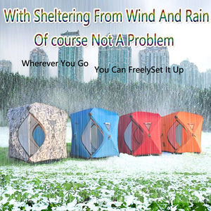 Yurta grand espace Camping en plein air 3 isolation tente d'hiver Sauna pêche sur glace Tent3-4 personne tente dôme chaude - Product Image 3