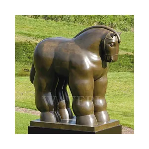 Бронзовая скульптура Botero лошадь Фернандо Ботеро бронзовая Толстая статуя лошади Фернандо Ботеро статуя лошади