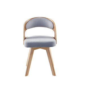 Chaise rotative moderne à usage hôtelier pour salle à manger, pieds en bois et caoutchouc, siège en tissu, nouvelle collection <span class=keywords><strong>2020</strong></span> - Product Image 2