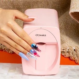 أحدث طابعة أظافر صغيرة O2NAILS المحمولة تصميم فن الأظافر آلة رسام الأظافر 3d