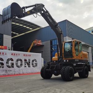 Excavatrice sur roues hydraulique de 10 tonnes JG120S de 73,5 kW avec attache rapide et grappin - Product Image 4