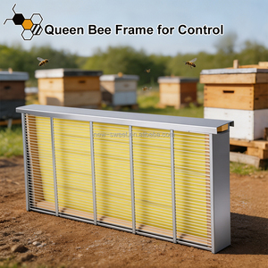 Equipo de Apicultura: Controlador de Abejas Reina Langstroth de Marco Único Profundo, Metálico Galvanizado con Diseño de Bisagras y Fácil Operación - Product Image 3