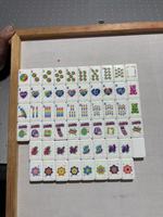 Tuiles de Mahjong pliables de luxe, colorées, style années 90, nostalgiques américaines, avec motifs de dessins animés, de bonbons, d'ours et floraux, pour la décoration de table