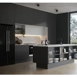 Foshan Shunde personalizza americano di alta gloss mobili cucina gabinetto in fabbrica