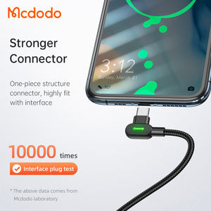 <span class=keywords><strong>Cable</strong></span> de Datos Mcdodo 808 con Conector en Ángulo, <span class=keywords><strong>Cable</strong></span> <span class=keywords><strong>USB</strong></span> Tipo C 3.0 con LED, Carga Rápida, Cables de Datos para Juegos, 60W, Tipo C a <span class=keywords><strong>USB</strong></span> C, 90° para Laptop - Product Image 6