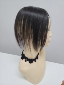 7 Inch Short Straight Human Hair <b>Clip</b> <b>On</b> Toupee Wig Lightweight Cap WIGTS Korean Design Natural Colors Style Combs - Product Image 3