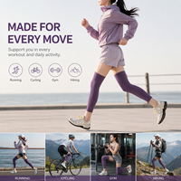 Genouillères de sport unisexe en fibre de polyester, thermochromiques, respirantes, légères, antidérapantes, amincissantes et chauffantes, à ajustement pressurisé
