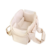 Sac à dos de voyage pour animaux de compagnie en polyester respirant grande capacité, sac à main portable pour chats et chiens