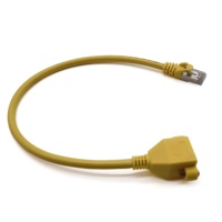 Câble de raccordement Ethernet blindé RJ45 CAT7, à 8 conducteurs torsadés, avec connecteurs mâle/femelle pour extension LAN