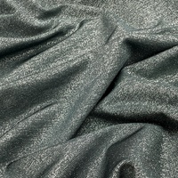 Haute Qualité Doux Brillant Rose Argent Jacquard Métallique Lurex Élastique Nylon Spandex Tricot Tissus Bikini Maillots De Bain Lingerie Tissu