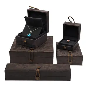Kunden spezifische Luxus Glück Phoenix Blume Schmucks cha tulle Gold Armband Aufbewahrung sbox Brokat Diamant Ring Box Halskette Verpackung