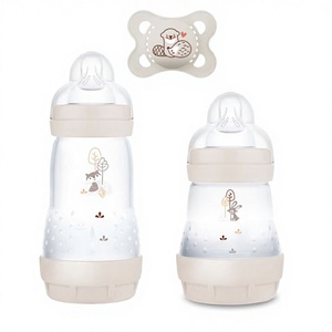 Bouteilles <span class=keywords><strong>MAM</strong></span> Easy Active |   Dessin animé |   Silicone sans BPA |   Lot de 2 (2 x 330 ml) |   Tétines Fast Flow Taille 3 |   Accessoires pour bébés |   Beige - Product Image 3