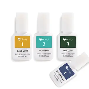 Private label Professional Dipping Powder System Liquid gel No UV Lamp Needed Kit of 4 Patterns