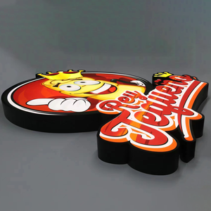 Custom Wall Side Hanging Board Circle Mounted Signboard Two Sides Led <strong>Light</strong> <strong>Box</strong> <strong>Sign</strong> For Bar,restaurant,store Signs - Product Image 2