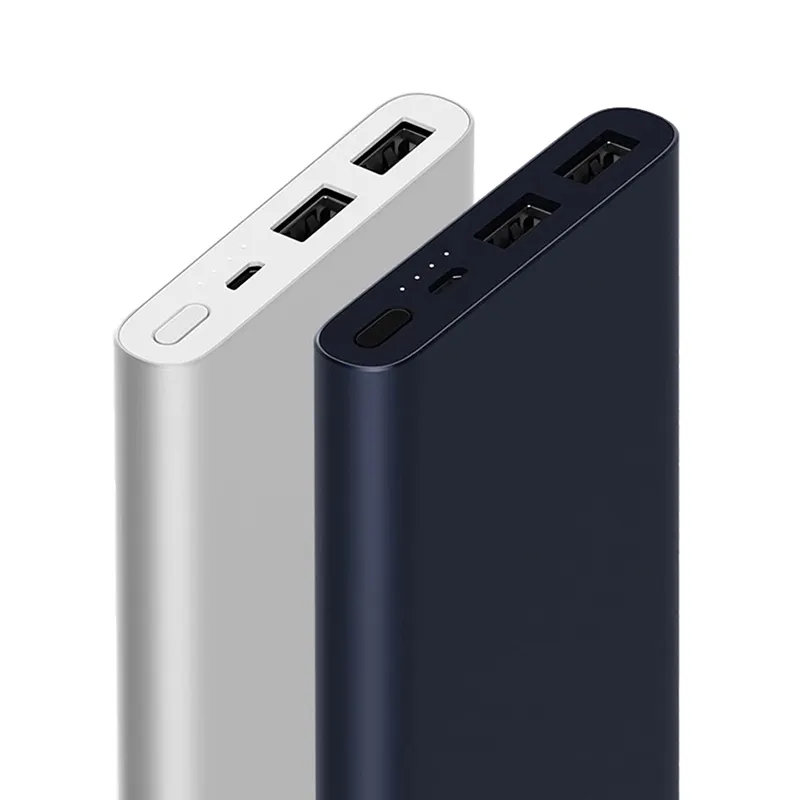 For Xiaomi 10000 mAh Power Bank Dual USB Port Quick Charge Powerbank Ultra-thin External Battery charging